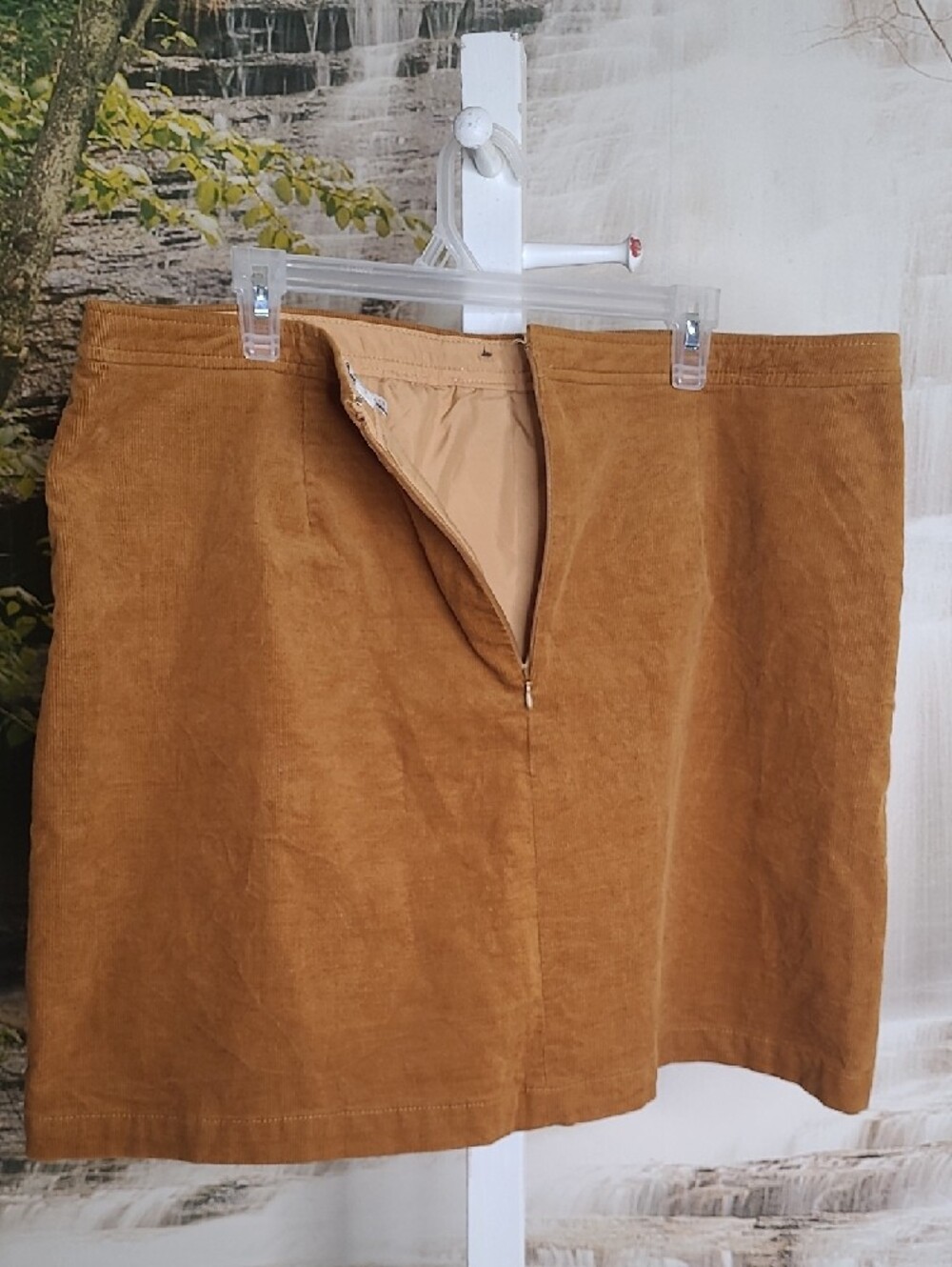 J. Crew Womens 18 Corduroy Mustard Brown Fall Mini Skirt with pockets - Picture 4 of 6